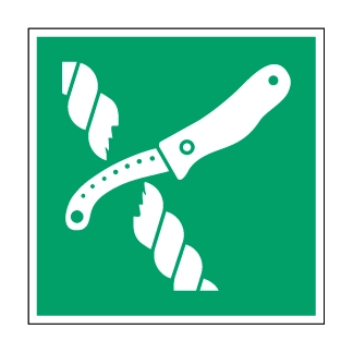 Couteau de radeau de sauvetage