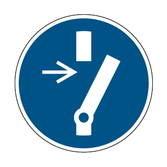 Débrancher avant d'effectuer une activité de maintenance ou une réparation