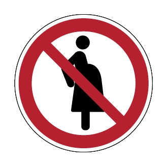 Femmes enceintes non autorisées