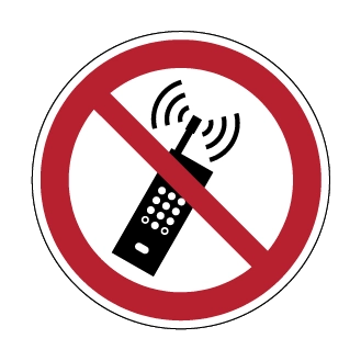 Interdiction d'activer des téléphones mobiles