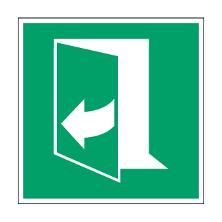 Ouverture de porte en tirant sur le côté droit