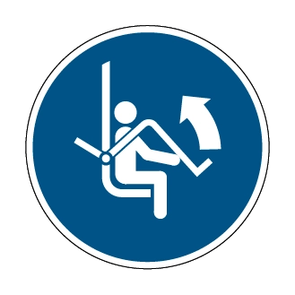 Ouvrir la barre de sécurité du télésiège