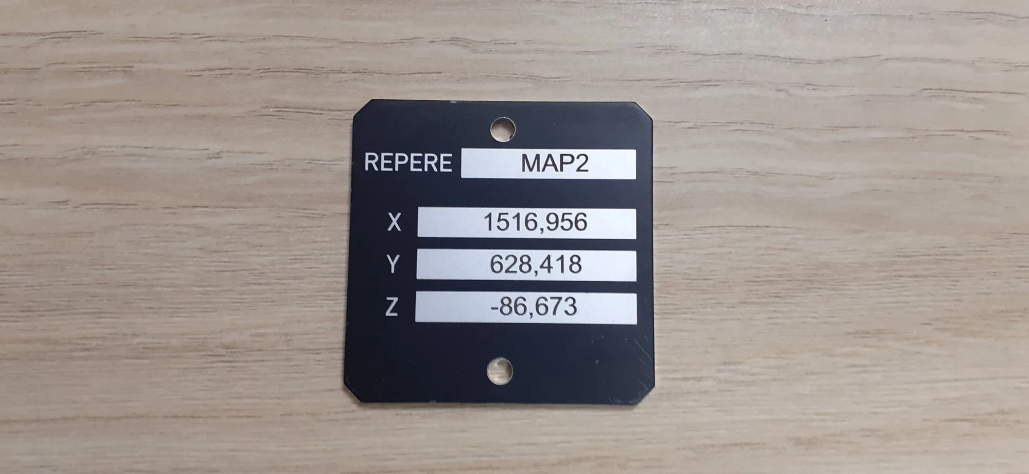 Plaque Métal Noir 1