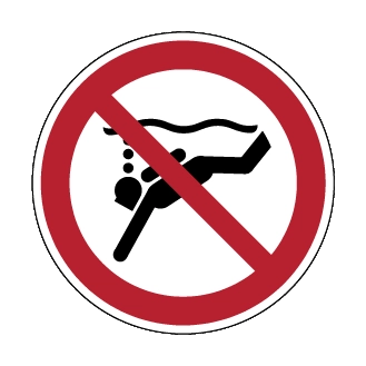 Plongée autonome interdite