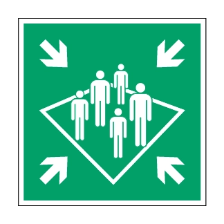 Point de rassemblement à bord du navire