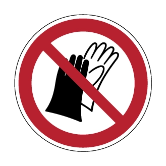 Port de gants interdit