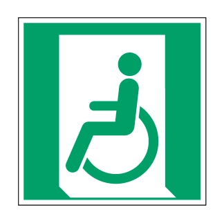 Sortie de secours pour les personnes incapables de marcher ou ayant une déficience de la marche G