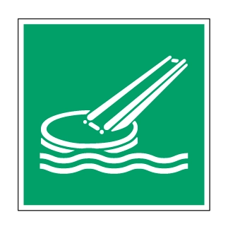 Toboggan d'évacuation marine