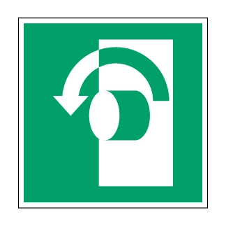 Tourner en sens inverse des aiguilles d'une montre pour ouvrir