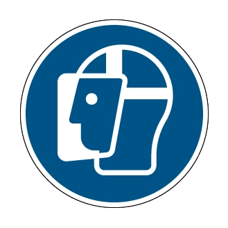 Visière de protection obligatoire