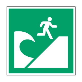 Zone d'évacuation en cas de tsunami