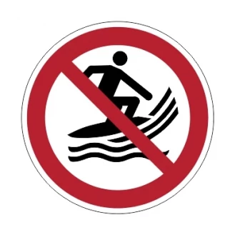 Pratique du surf interdite